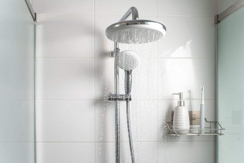 Shower with Rainfall and Accent Lighting